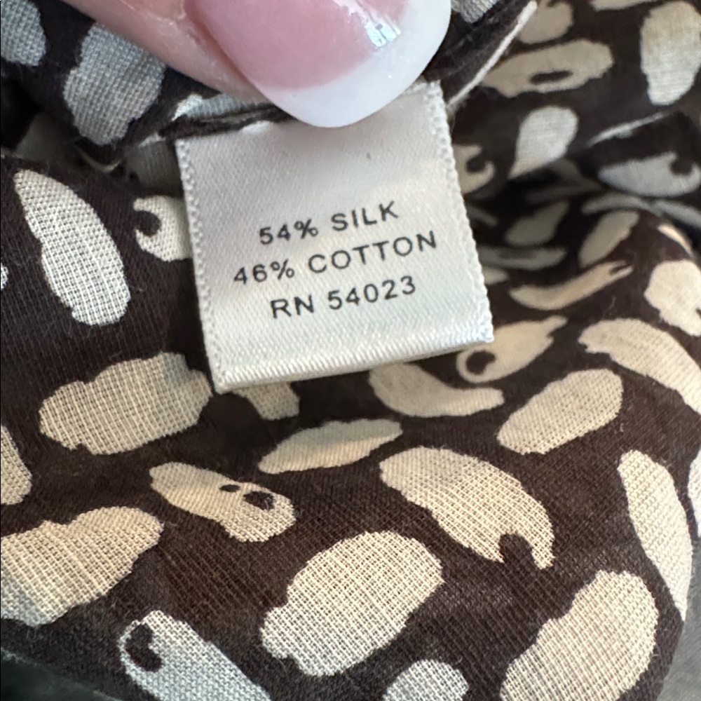 Banana Republic Brown & Cream Printed Sleeveless Top - Picture 4 of 4